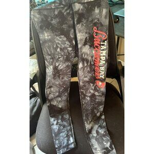 NFL Team Apparel Tampa Bay Buccaneers Womens Tie-Dye Sleepwear Leggings Small